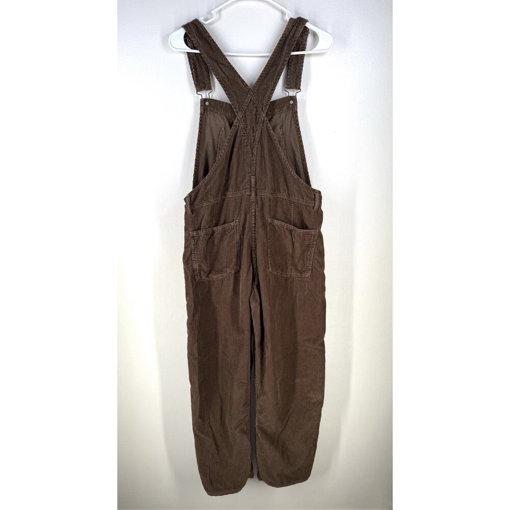 We The Free FREE PEOPLE Ziggy Cord Overalls Brown Corduroy Bibs Size Small Boho - Picture 5 of 12